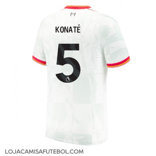 Camisa de Futebol Liverpool Ibrahima Konate #5 Equipamento Alternativo 2024-25 Manga Curta